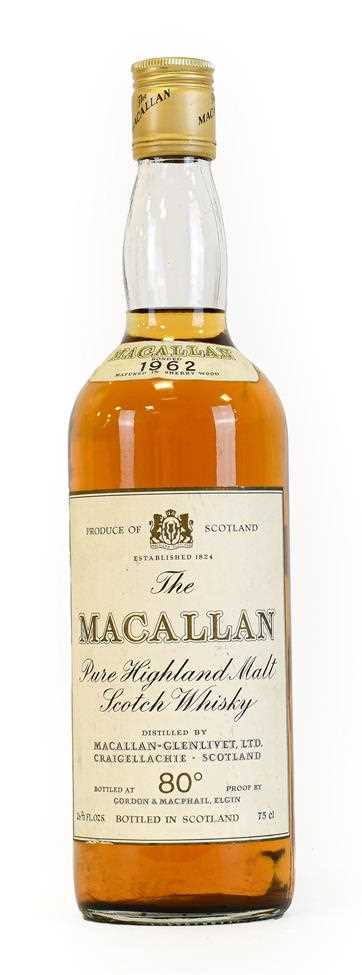 Lot 5238 - Macallan 1962 Pure Highland Malt Scotch Whisky,...
