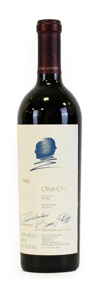 Lot 5059 - Opus One 1998 Napa Valley Red Wine, Mondavi &...