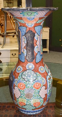 Lot 377 - A large Japanese Meiji period vase with...