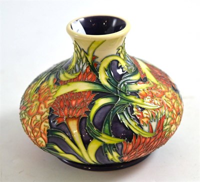 Lot 255 - A modern Moorcroft Pineapple pattern vase, designed by Kerri Goodwin, numbered 13/250,...