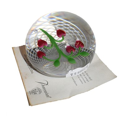 Lot 174 - A Baccarat glass paperweight, limited edition...