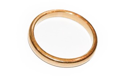 Lot 267 - A 22 carat gold band ring, finger size J