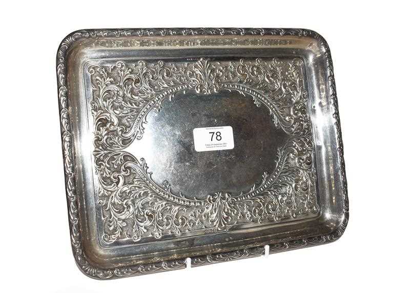 Lot 78 - A George V Silver Dressing-Table Tray, by...