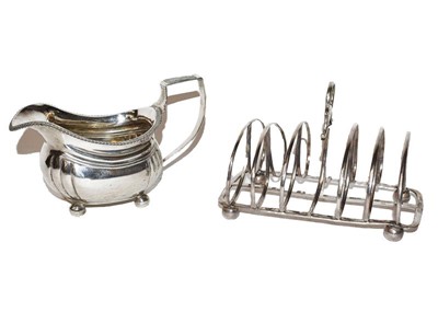 Lot 102 - A George IV Silver Toastrack, by William...