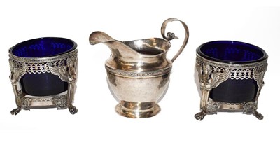 Lot 104 - A Pair of Empire Style Salt-Cellars, Possibly...
