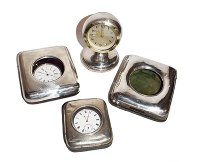 Lot 184 - Three various silver watch cases and a silver...