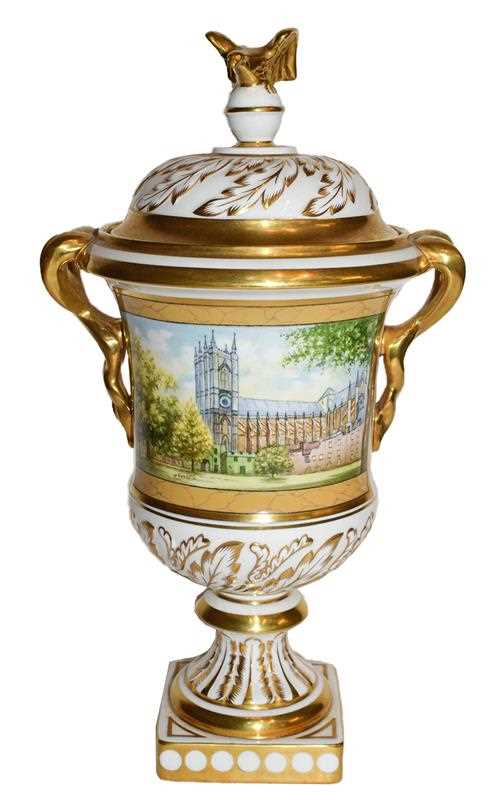Lot 52 - A Coalport vase and cover, number 100 of 100...