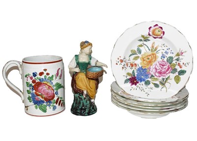 Lot 123 - Assorted ceramics including a cream ware...
