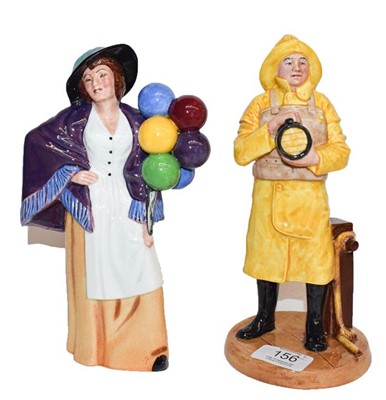 Lot 156 - Two Royal Doulton figures, Lifeboat Man and...