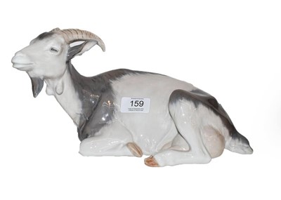 Lot 159 - Royal Copenhagen Recumbent Goat, model 466,...