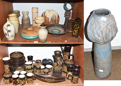 Lot 347 - A quantity of studio pottery including two...