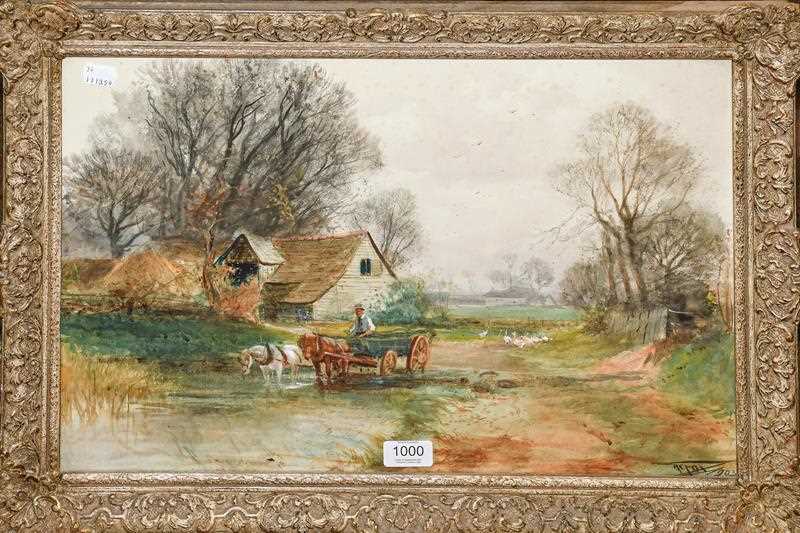 Lot 1000 - Henry Charles Fox RPA (1855-1929) Watering the...