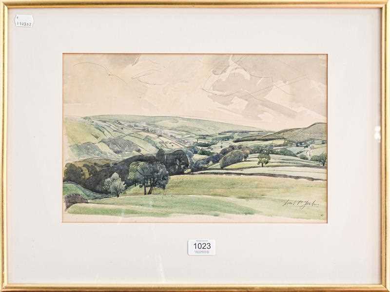 Lot 1023 - Lincoln Pugh Jenkins, framed watercolour, 24cm...