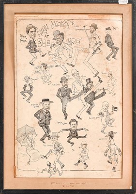 Lot 1038 - Phil May 'High Jinks at Scarboro', caricature...