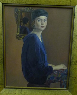 Lot 837 - Daud Akhriev (b.1959) Kazakhstan  "Jennifer " Signed Akhriev, inscribed verso, oil on canvas,...