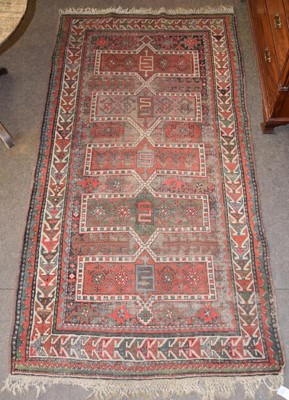Lot 1286 - Karabagh rug, the field with a columm of...