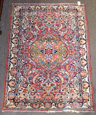 Lot 1289 - Jozan Rug, the raspberry field with a...