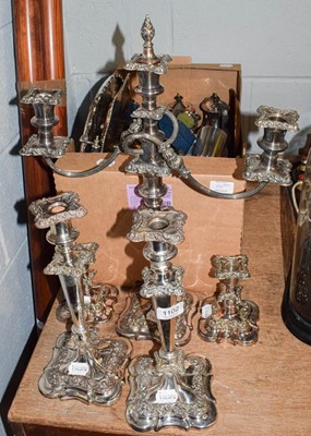 Lot 1102 - A quantity of various silver plated table...