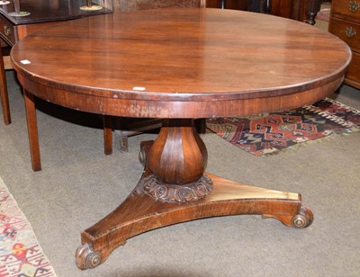 Lot 1228 - A Regency rosewood circular breakfast table,...