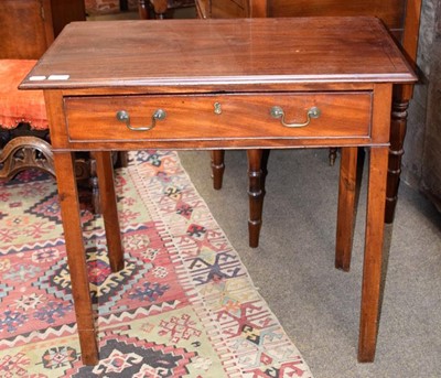 Lot 1230 - An early 19th century mahogany single drawer...