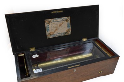 Lot 3072 - A Musical Box Playing Eight Patriotic And...