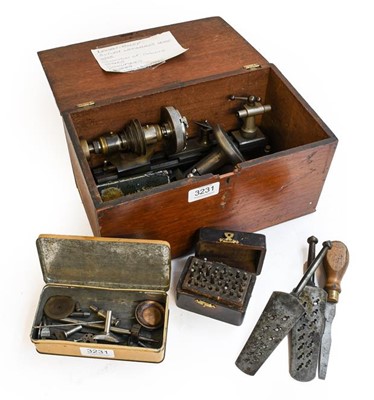Lot 3231 - Watchmakers Lathe By Boley & Leiner with The...