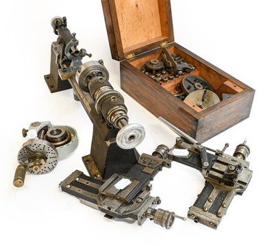 Lot 3235 - Watchmakers Lathe By Pultra no.7167 16" bed...