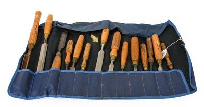 Lot 3264 - Woodworking Tools chisels and gouges by...