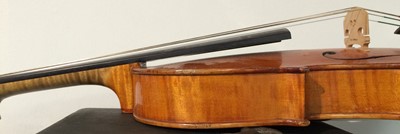 Lot 3024 - Violin 14" two piece back, ebony fingerboard...