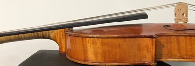 Lot 3024 - Violin 14" two piece back, ebony fingerboard...