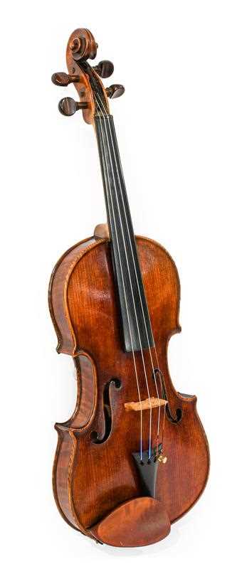 Lot 3017 - Violin 14 1/4" two piece back, ebony...