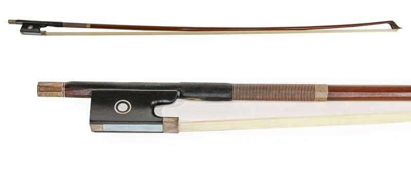 Lot 3032 - Violin Bow stamped 'Albert Nurnberger', length...