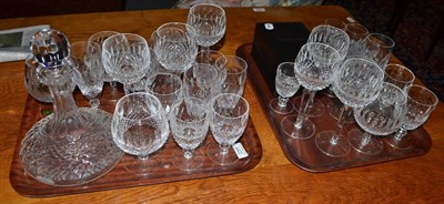 Lot 333 - Suite of Waterford Colleen pattern glass