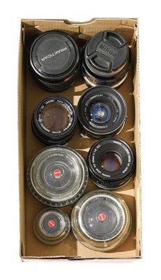 Lot 3385 - Various Lenses Prakticar Pentacon f4-5.6...