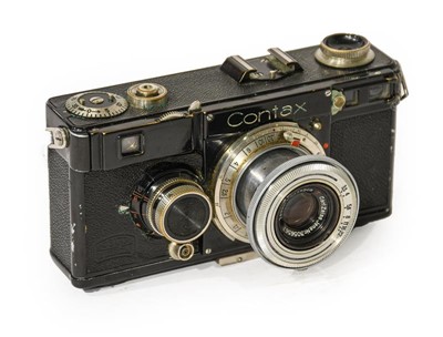 Lot 3400 - Zeiss Ikon Contax 1f Camera with Carl Zeiss...