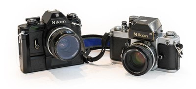 Lot 3333 - Nikon Two Cameras (i) EM no.7090143 with...