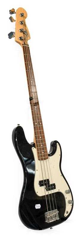 Lot 3044 - Copy Fender Precision Bass Guitar with decal...