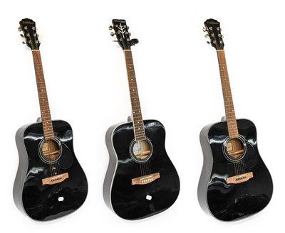 Lot 273 - Three Acoustic Guitars, Stetton Payne model...