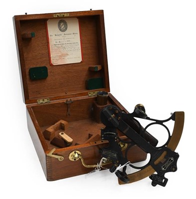 Lot 3166 - Hezzanith Instrument Works Sextant with...