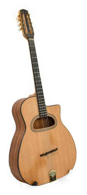 Lot 3043 - Eight String Tenor Guitar ebony fingerboard,...