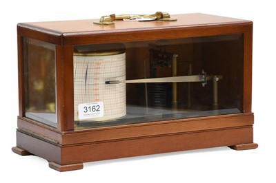 Lot 3162 - Casella Barograph with black lacquered vacuum...