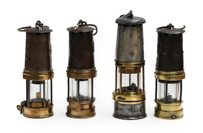 Lot 3171 - Mining Lamps Wolf Safety Lamp and three...