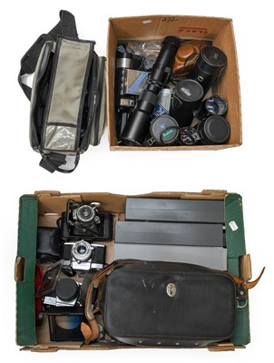 Lot 3367 - Various Cameras And Lenses including...