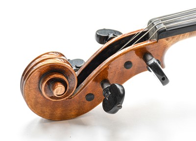 Lot 3014 - Violin 13 7/8" two piece back, ebony...