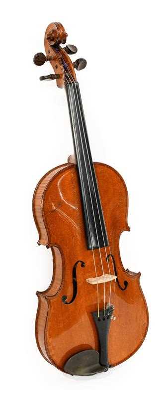 Lot 3016 - Violin 14 1/4" two piece back, ebony...