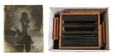 Lot 3386 - Various Photographic Glass Negatives 10x8"...