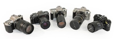 Lot 3364 - Various Cameras Pentax Super A, Pentax P30T,...