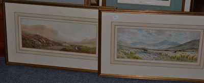 Lot 366 - Henry Hilton, two views of Snowdonia, watercolours (2)