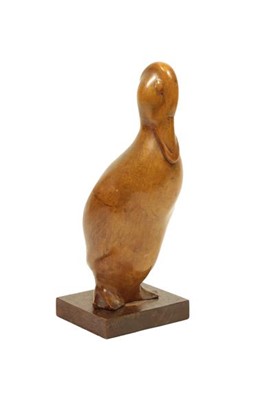 Lot 2069 - A Carved Figure Standing Duck, by Brenda...