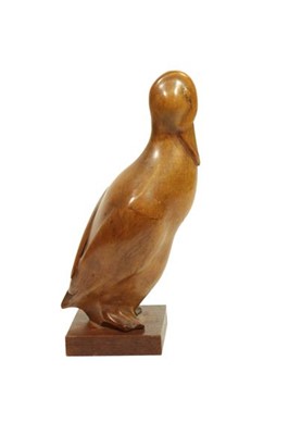 Lot 2069 - A Carved Figure Standing Duck, by Brenda...